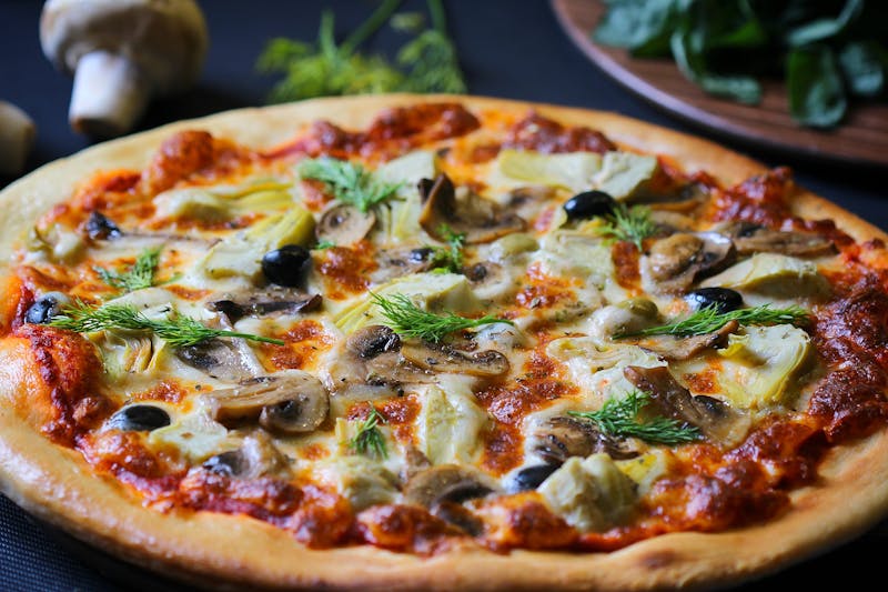 Spinach and artichoke pizza luce vegetarian specialty