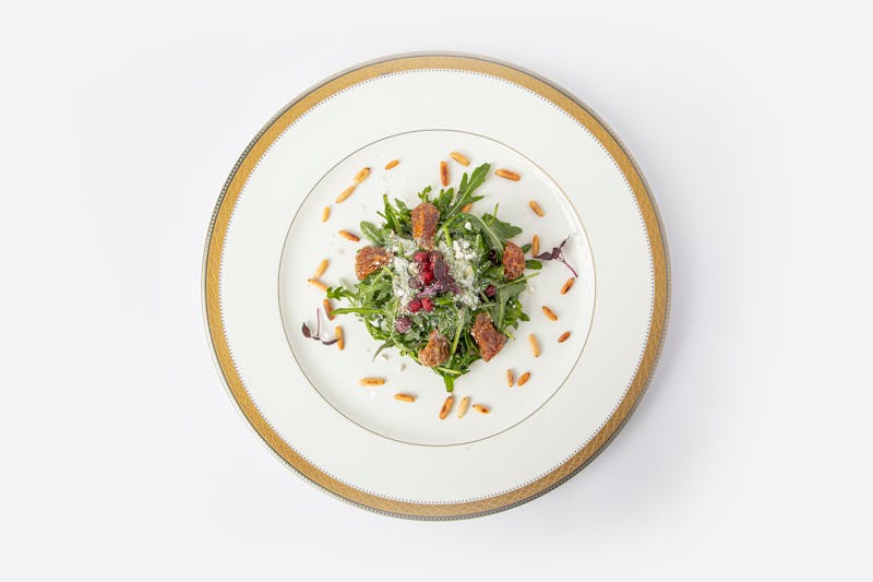 Arugula salad with parmesan and lemon at luce pizza