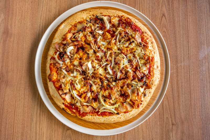 BBQ Chicken specialty pizza at pizza luce Minneapolis